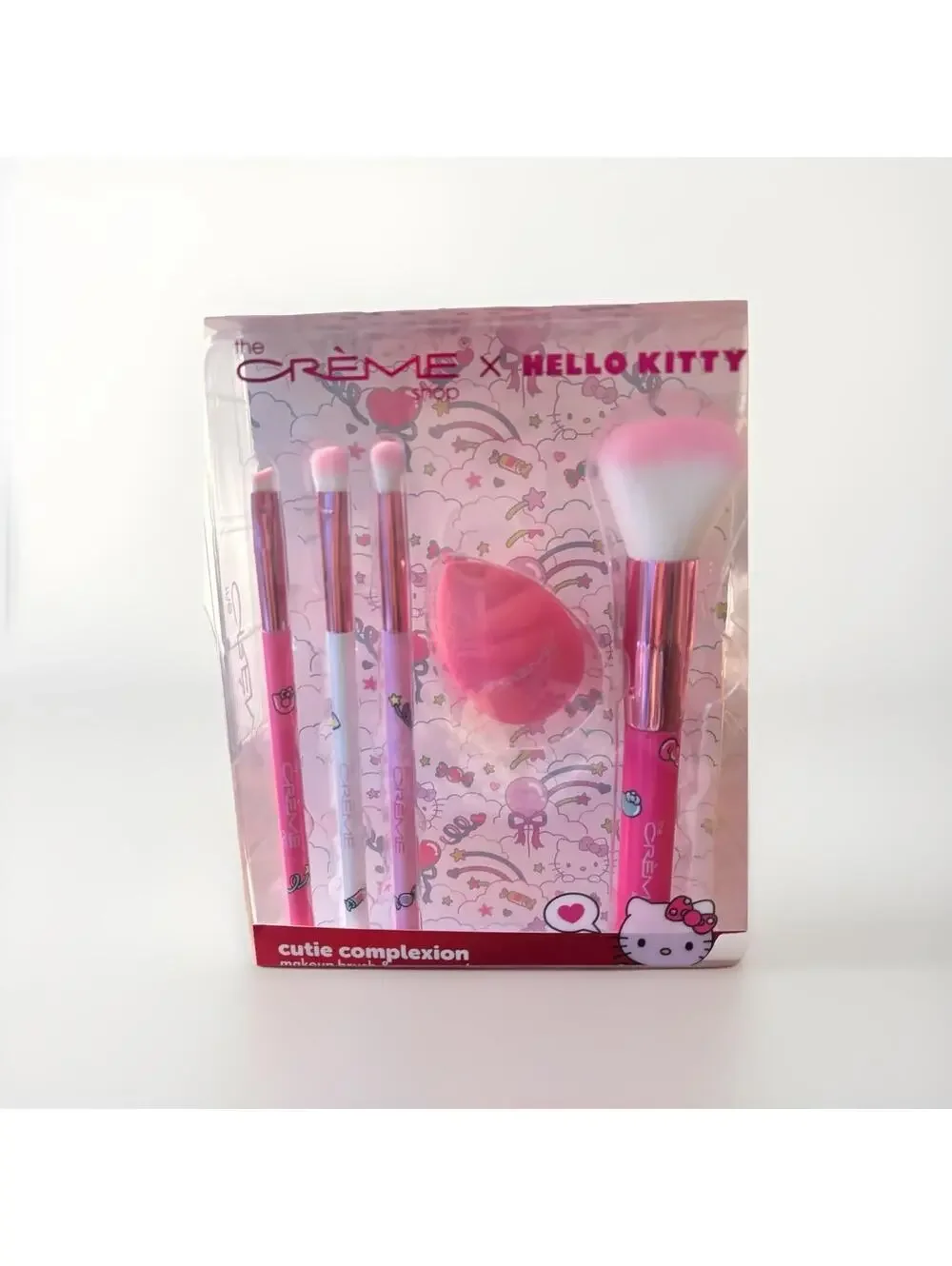 The Crème x Hello Kitty Limited Edition Cutie Complexion Makeup Brush Set NEW